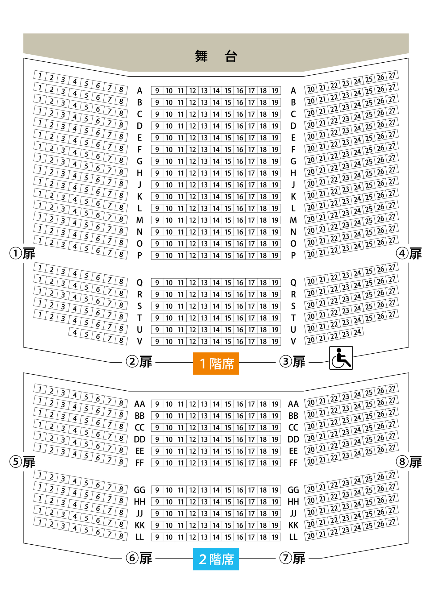 11時開演なんばグランド花月　12月4日（月）3列目